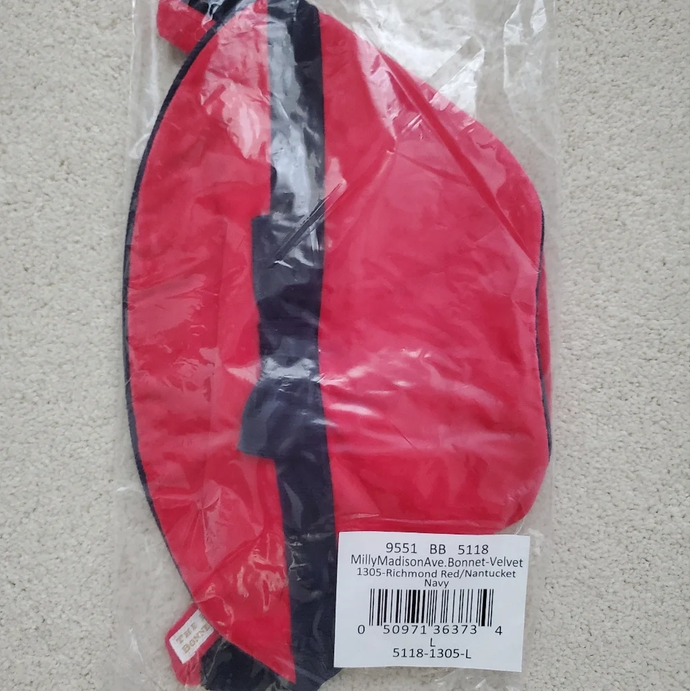 NEW TBBC Milly Madison Ave Girls Bonnet Richmond Red Nantucket Navy szL